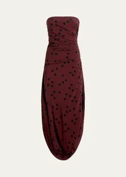 Proenza SchoulerNayara Printed Dot Stetch Viscose Dress