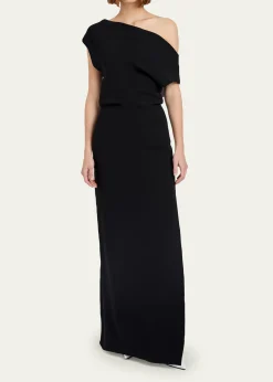 Proenza SchoulerRosina Draped Double-Crepe Dress