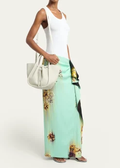 Proenza SchoulerSmall Ruched Grain Leather Tote Bag