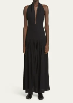 Proenza SchoulerTala Halter Viscose Georgette Dress