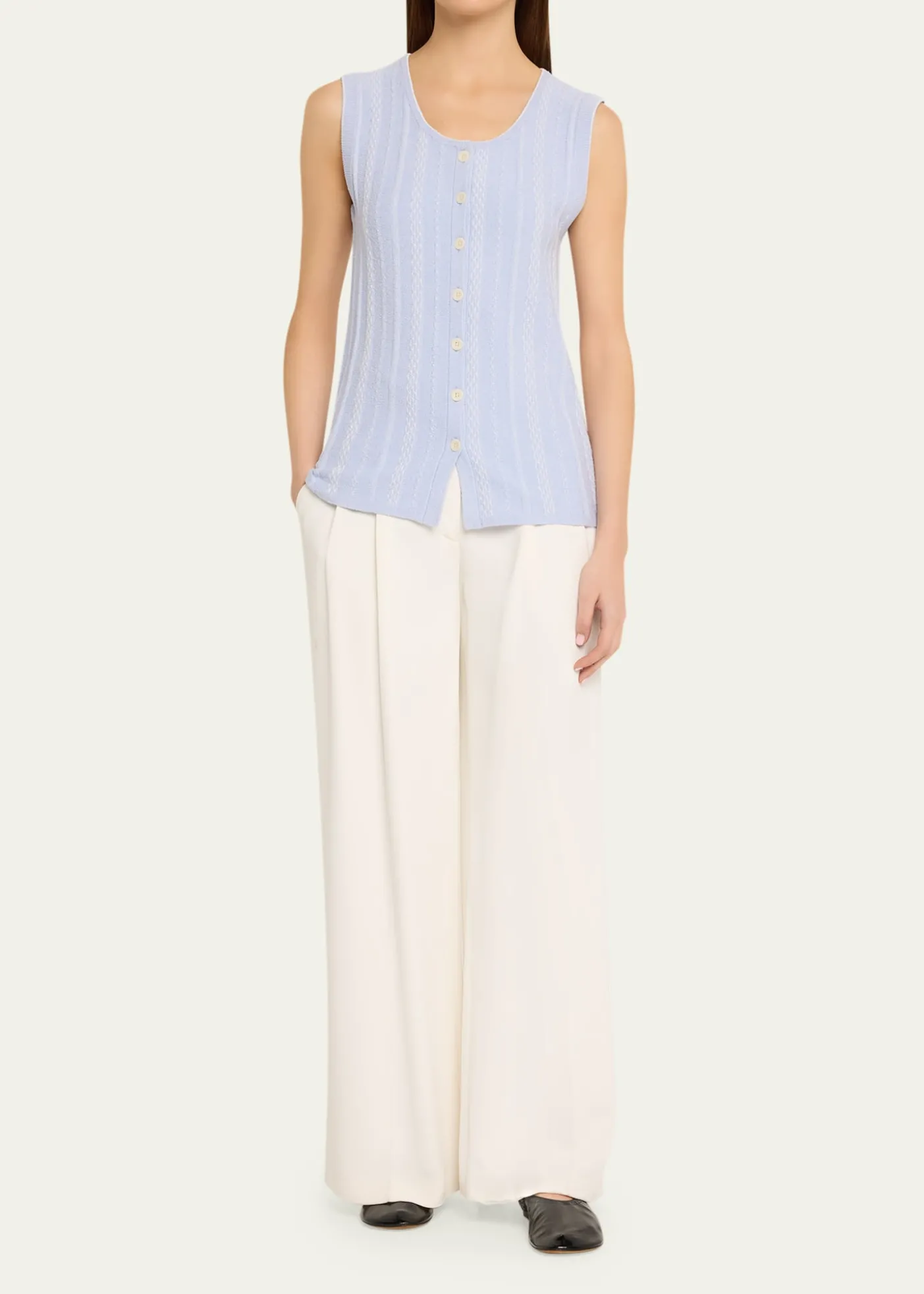 Proenza Schouler White LabelAlyna Textured Knit Vest