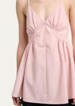 Proenza Schouler White LabelBarker Top In Seersucker