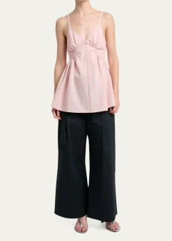 Proenza Schouler White LabelBarker Top In Seersucker