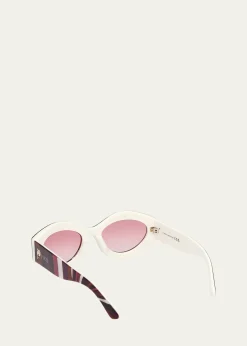 PucciCat-Eye Acetate Sunglasses