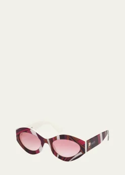 PucciCat-Eye Acetate Sunglasses