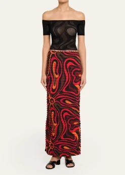 PucciMarmo Print Shibori Skirt