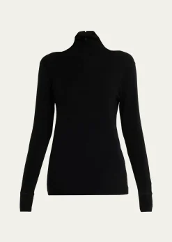 6397Quarter-Zip Turtleneck Sweater