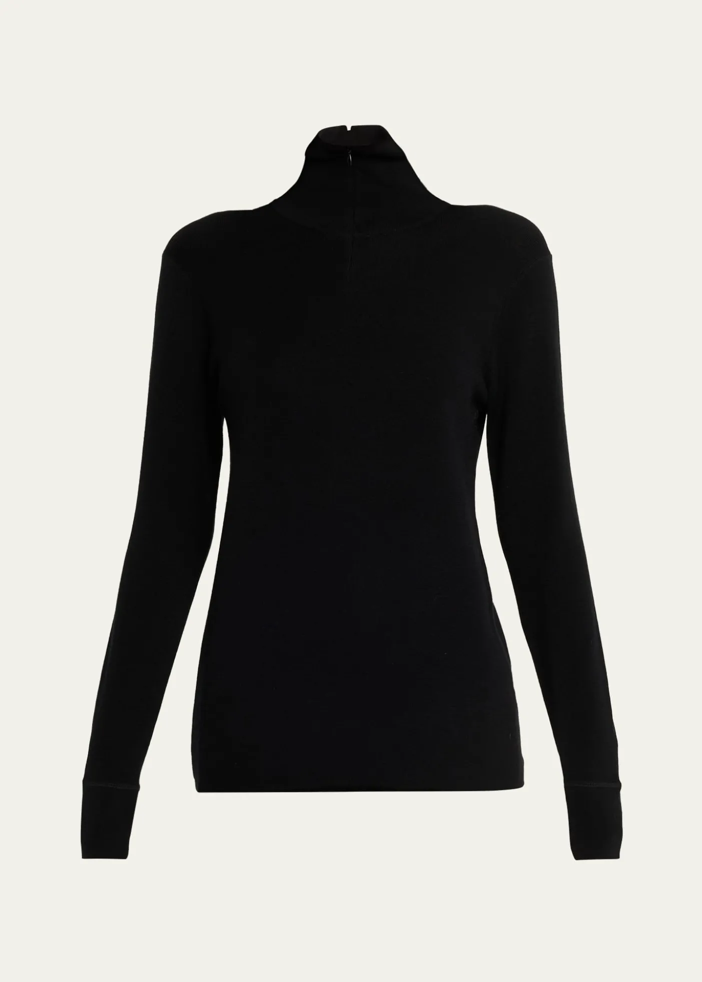 6397Quarter-Zip Turtleneck Sweater