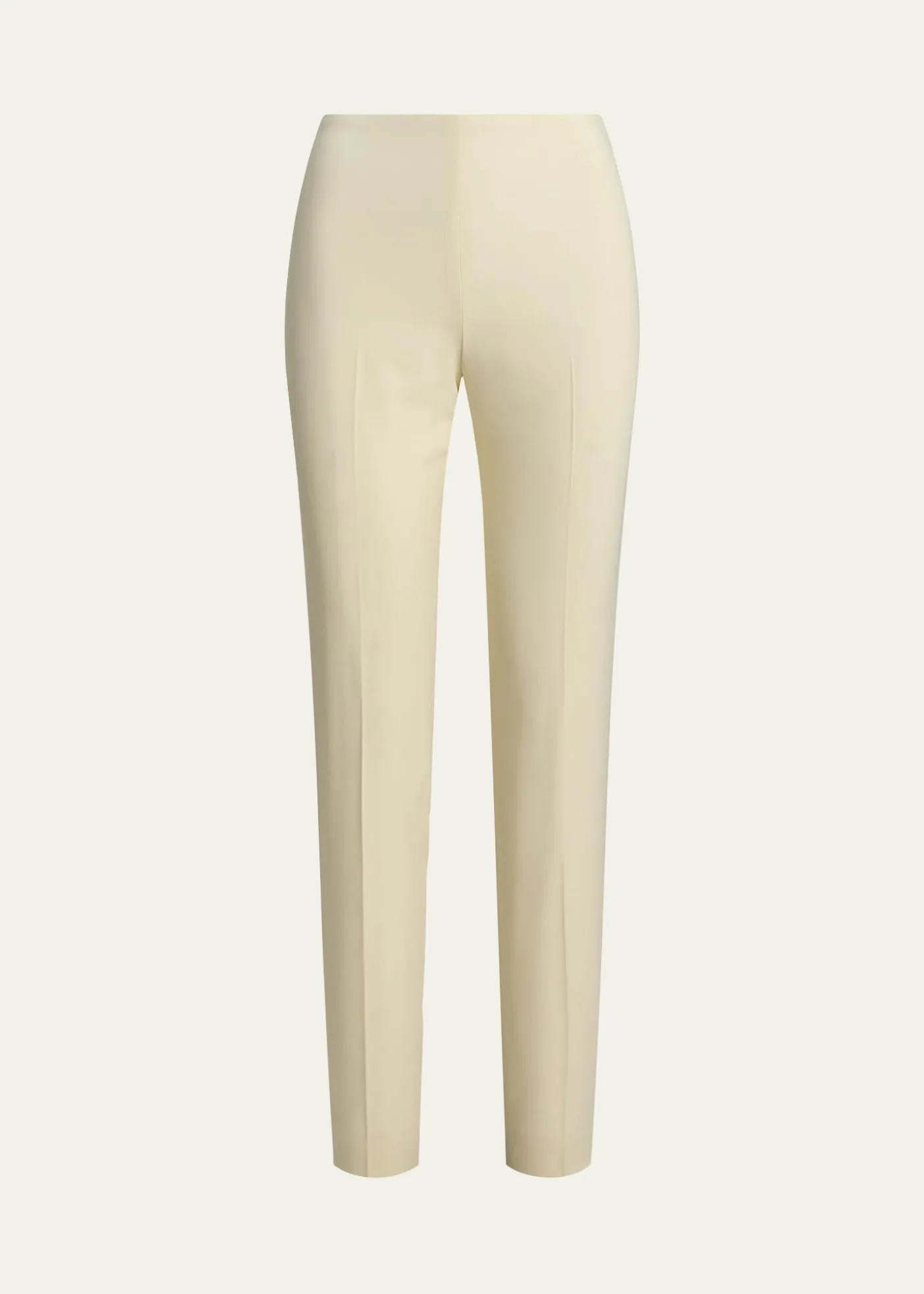 Ralph Lauren CollectionAnnie Cream Crepe Slim-Leg Ankle Pants