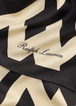 Ralph Lauren CollectionArt Deco-Print Silk Twill Square Scarf