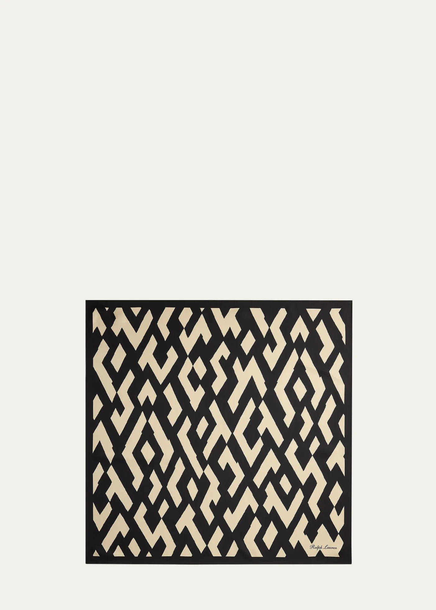 Ralph Lauren CollectionArt Deco-Print Silk Twill Square Scarf