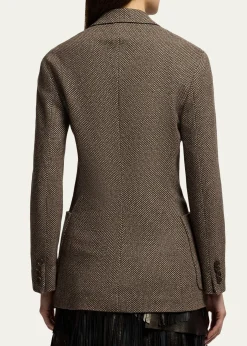 Ralph Lauren CollectionBroken Twill Single-Breasted Blazer