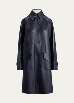 Ralph Lauren CollectionOttis Lambskin Balmacaan Coat