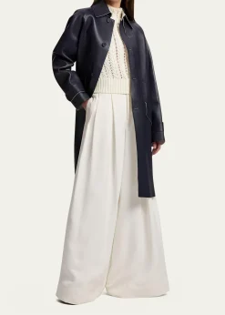 Ralph Lauren CollectionOttis Lambskin Balmacaan Coat