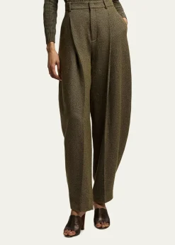 Ralph LaurenHerringbone Barrel-Leg Trousers