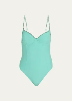 Ramy BrookBraided Jayda One-Piece Swimsuit
