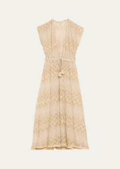 Ramy BrookChevron Katherine Caftan Coverup