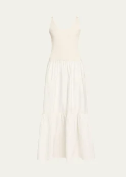 Ramy BrookDawson Mixed-Media Maxi Dress