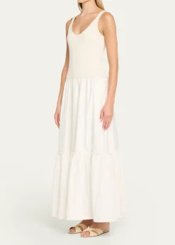 Ramy BrookDawson Mixed-Media Maxi Dress