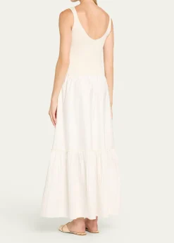 Ramy BrookDawson Mixed-Media Maxi Dress