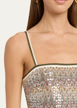 Ramy BrookIvanna Sequined Chevron Mini Dress