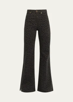 Ramy BrookTyra Printed Wide-Leg Jeans