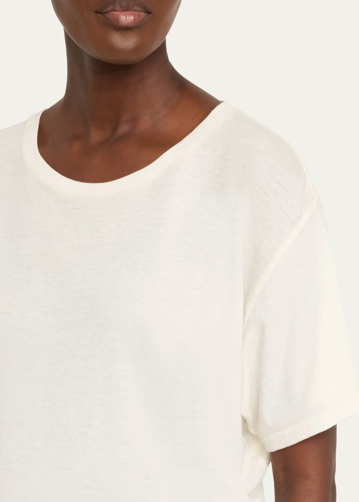 R13Cashmere-Blend Tight Waist Tee