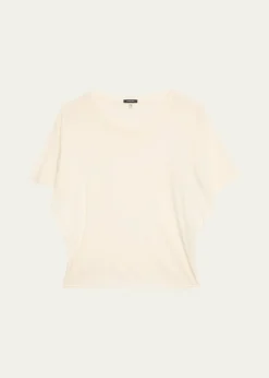 R13Cashmere-Blend Tight Waist Tee