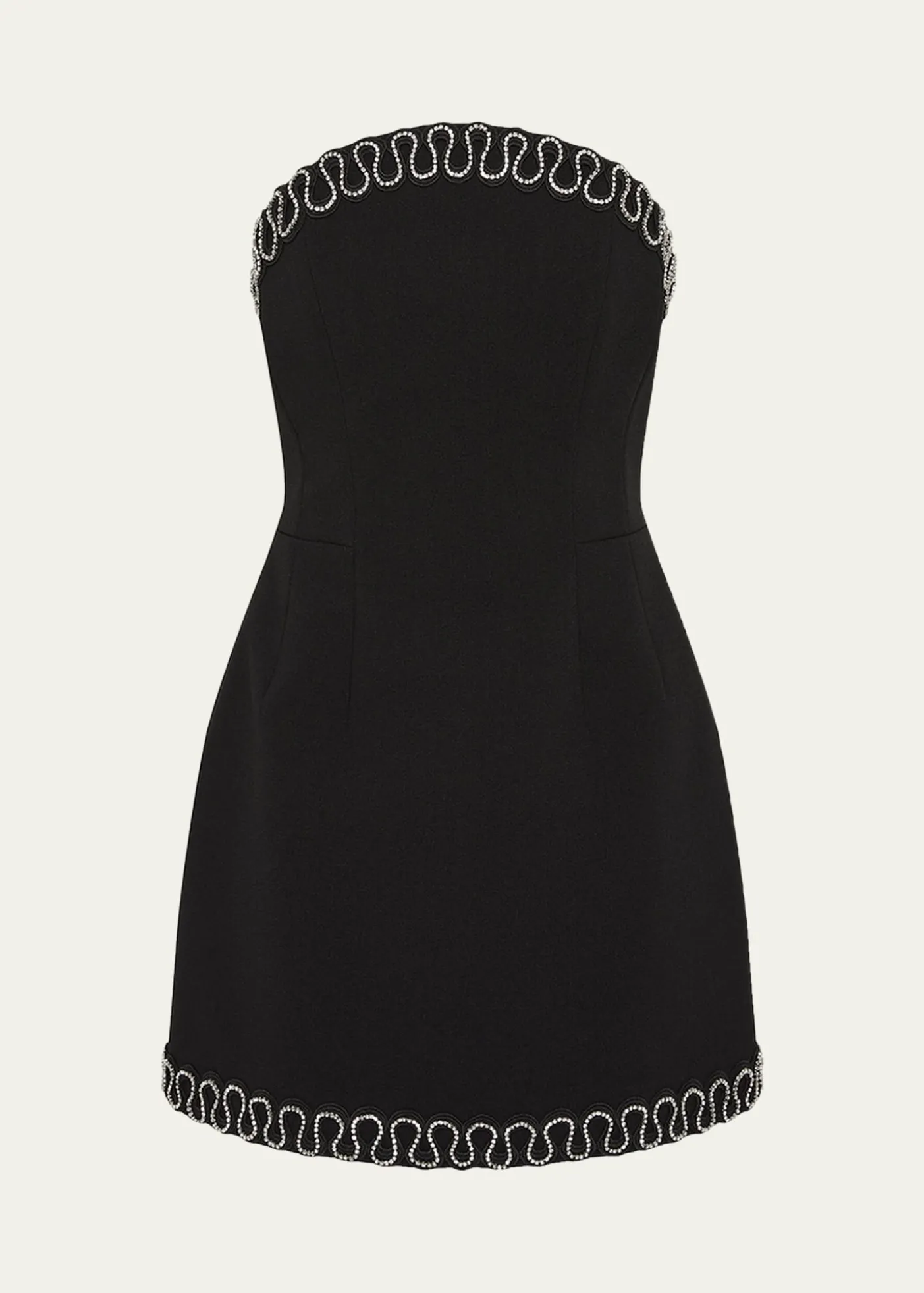 REBECCA VALLANCENyx Bonded Crepe Strapless Mini Dress