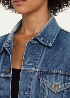 RE/DONELevi's Denim Fringe Trucker Jacket