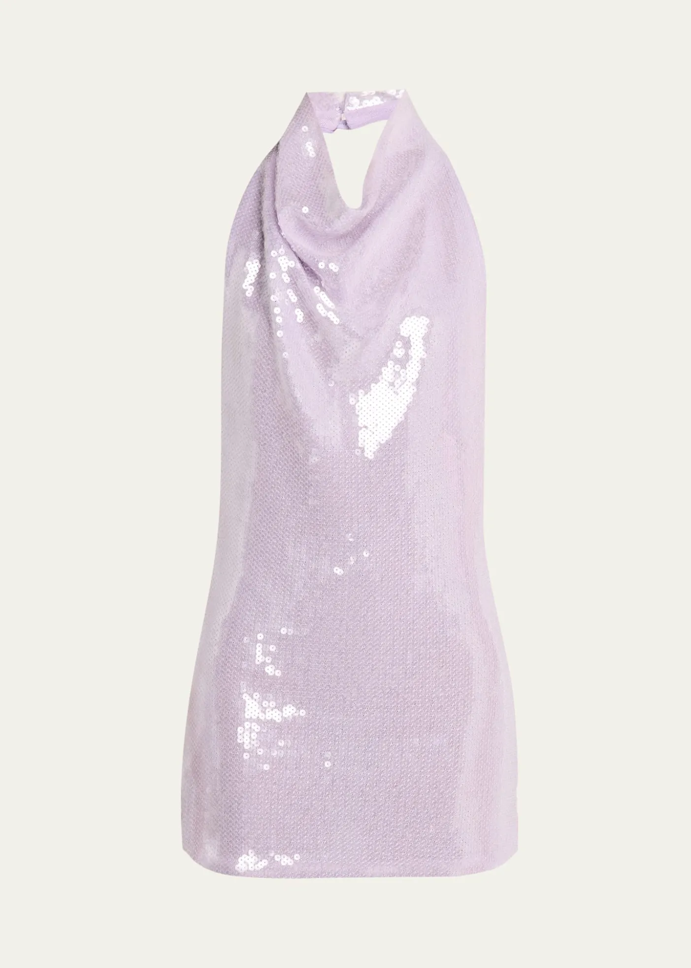 RetrofeteAvenya Sequined Halter Mini Dress