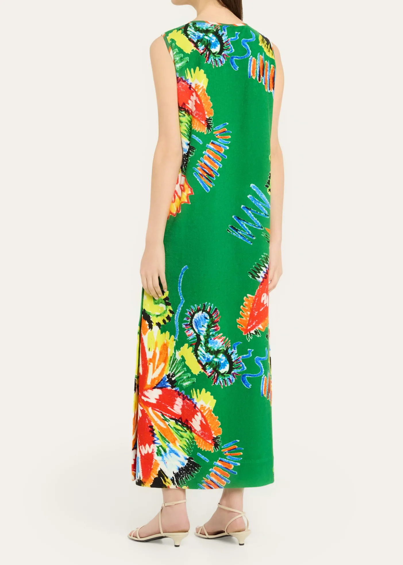 Rianna + NinaSleeveless Abstract-Print Maxi Dress