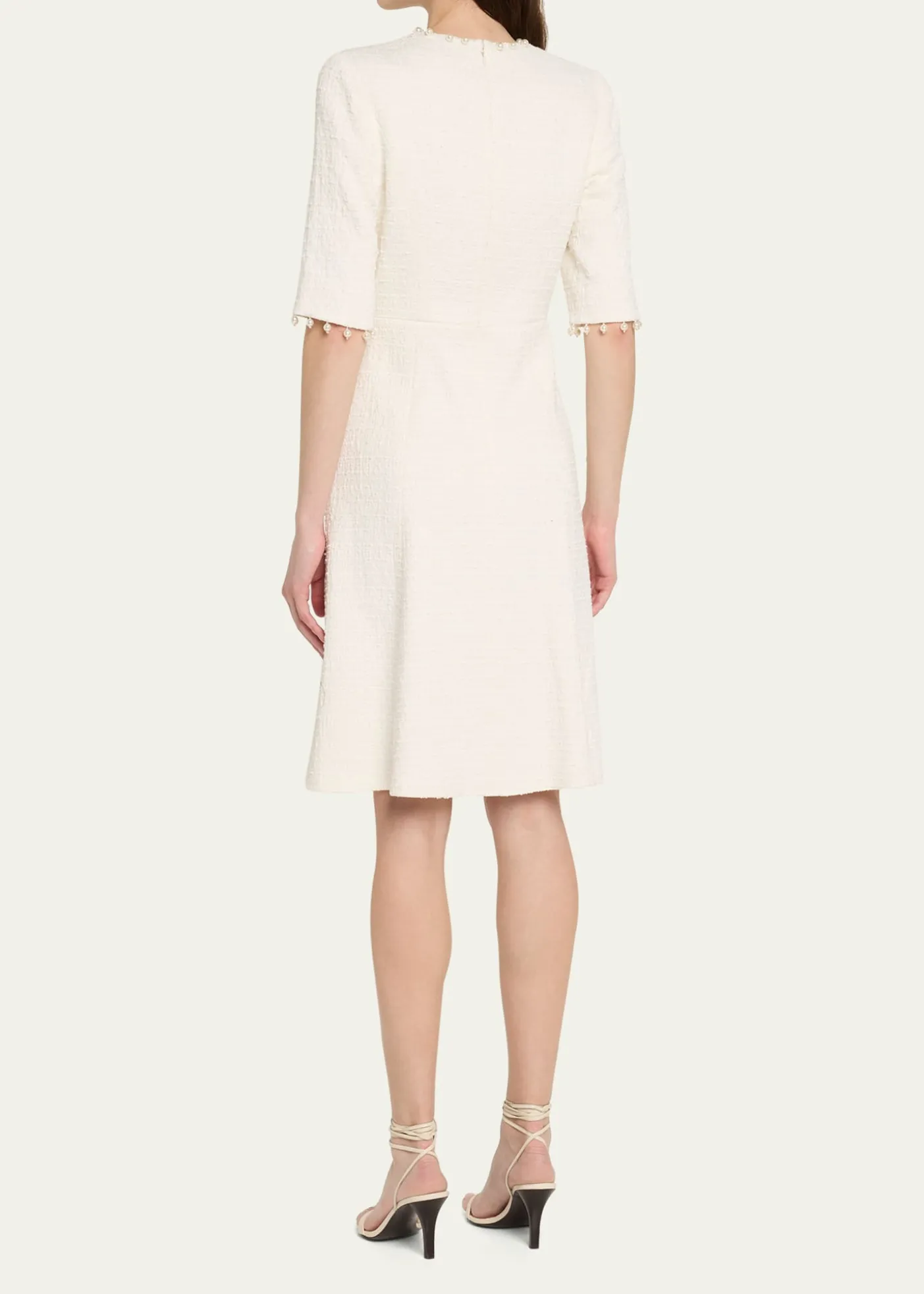 Rickie Freeman for Teri JonBead-Embellished Boucle Dress