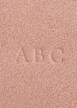 ROYCE New YorkMonogrammed Compact Leather Toiletry Bag, Personalized