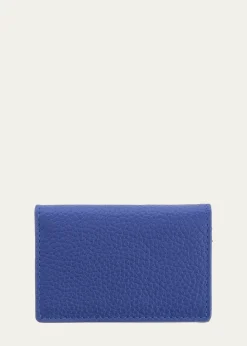 ROYCE New YorkMonogrammed Leather Card Holder Wallet