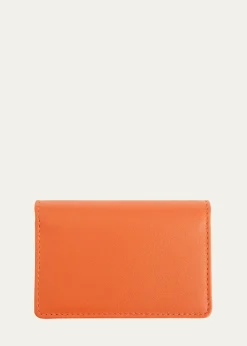 ROYCE New YorkMonogrammed Leather Card Holder Wallet, Personalized