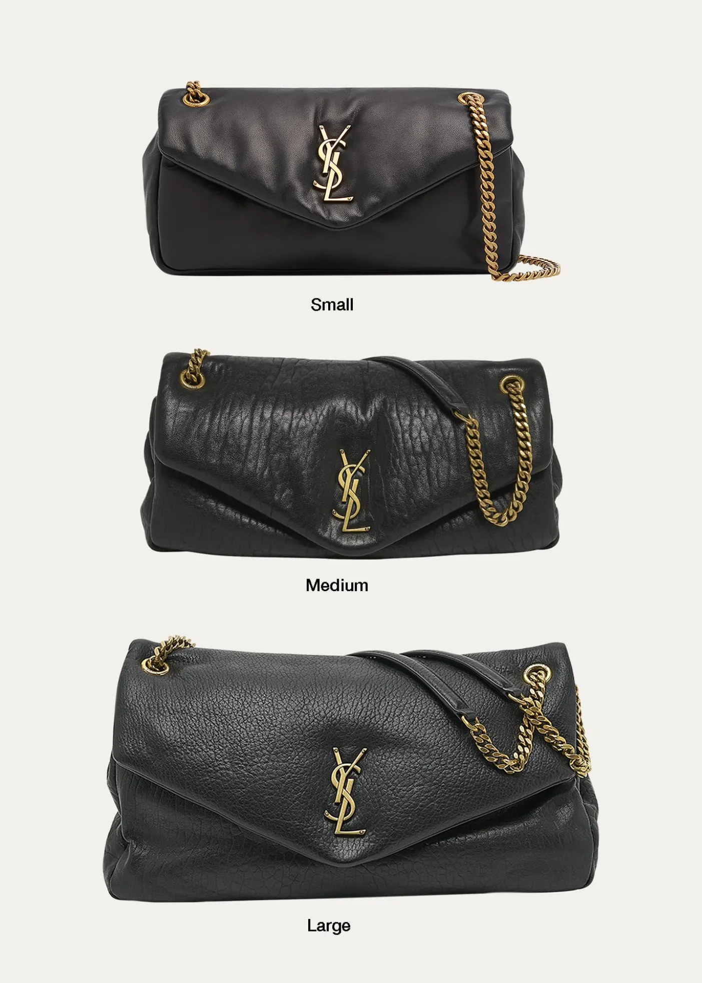 Saint LaurentCalypso Large YSL Shoulder Bag in Leather