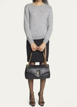 Saint LaurentCalypso Large YSL Shoulder Bag in Leather