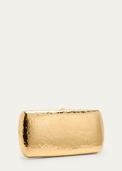 Saint LaurentCassandre Martele YSL Clutch Bag in Hammered Metal