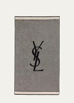 Saint LaurentCassandre Striped Cotton Beach Towel