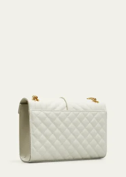 Saint LaurentEnvelope Triquilt Medium YSL Shoulder Bag in Grained Leather