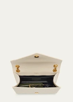 Saint LaurentEnvelope Triquilt Medium YSL Shoulder Bag in Grained Leather