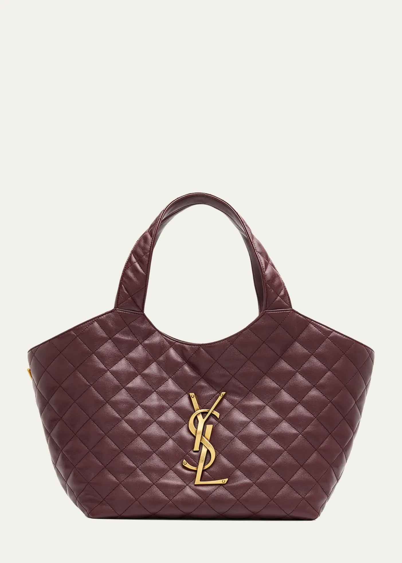 Saint LaurentIcare Medium YSL Quilted Leather Tote Bag