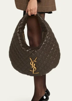 Saint LaurentIcare YSL Quilted Nappa Leather Hobo Bag