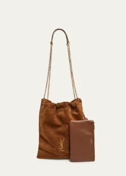 Saint LaurentJamie 4.3 YSL Pochon Shoulder Bag in Suede