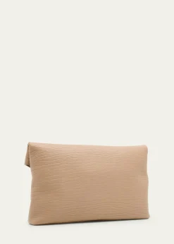 Saint LaurentLarge YSL Envelope Pouch Clutch Bag in Leather