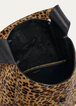 Saint LaurentLe 5 A 7 Large Animal-Print Calf Hair Shoulder Bag