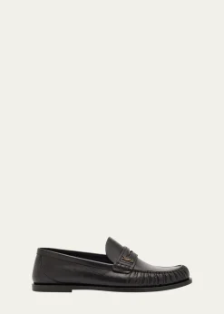 Saint LaurentLeather YSL Classic Penny Loafers