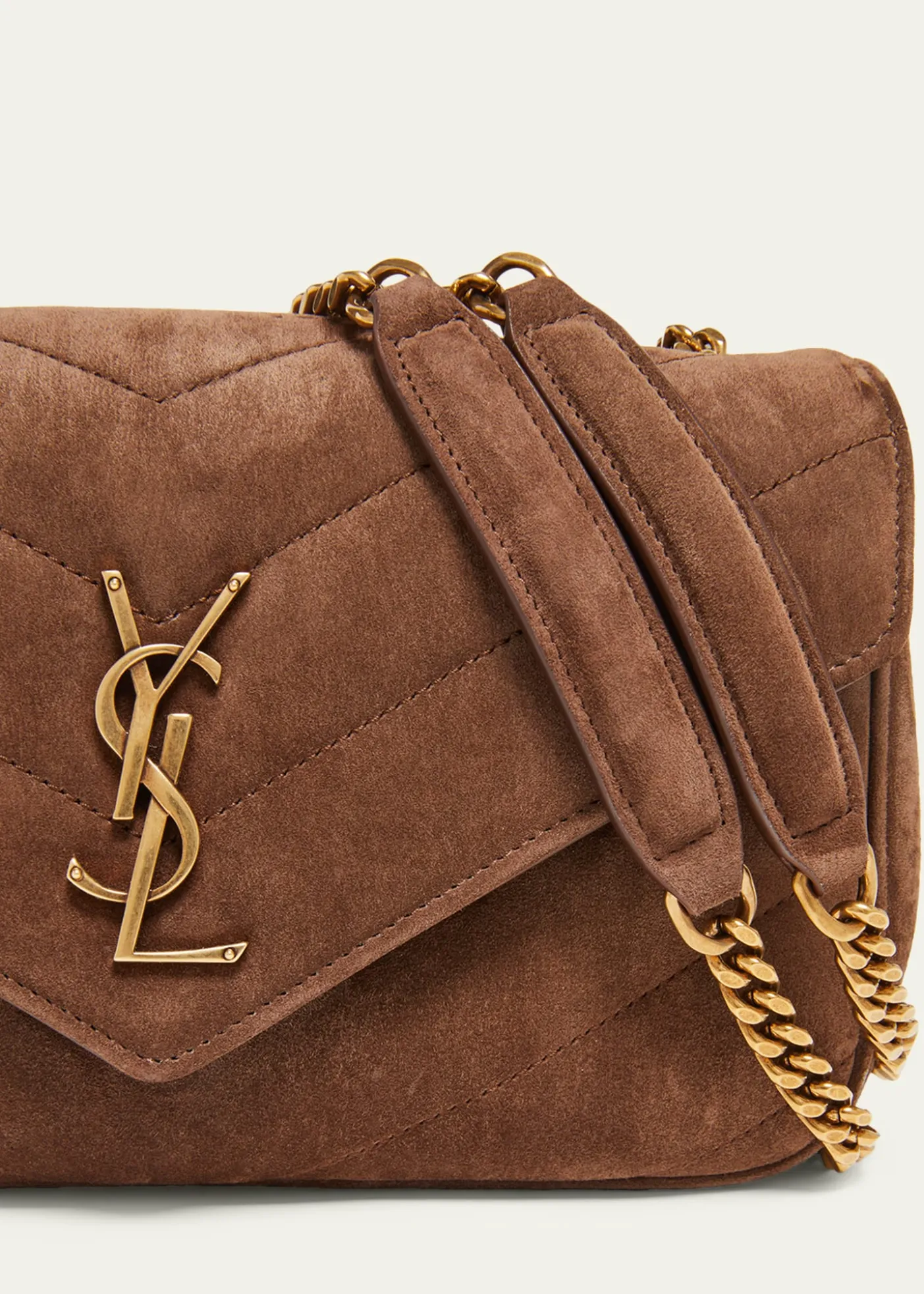 Saint LaurentLoulou Small YSL Shoulder Bag in Matelasse Suede