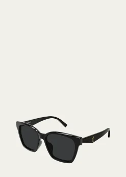 Saint Laurent57mm Acetate Square Sunglasses